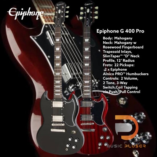 美品 Epiphone SG G-400 PRO コイルタップ搭載 上位モデル 美品 Epiphone SG G-400 PRO コイルタップ搭載 上位モデル